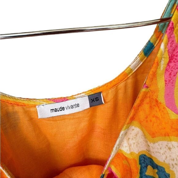 Maude Vivante Anthropologie Rayna Midi Dress XS - Picture 4 of 4